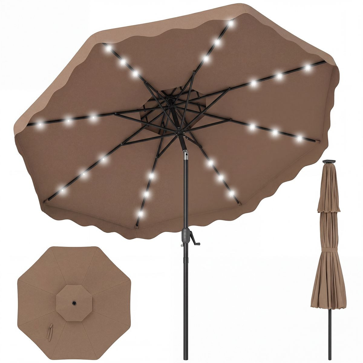 Solar LED Patio Umbrella product image