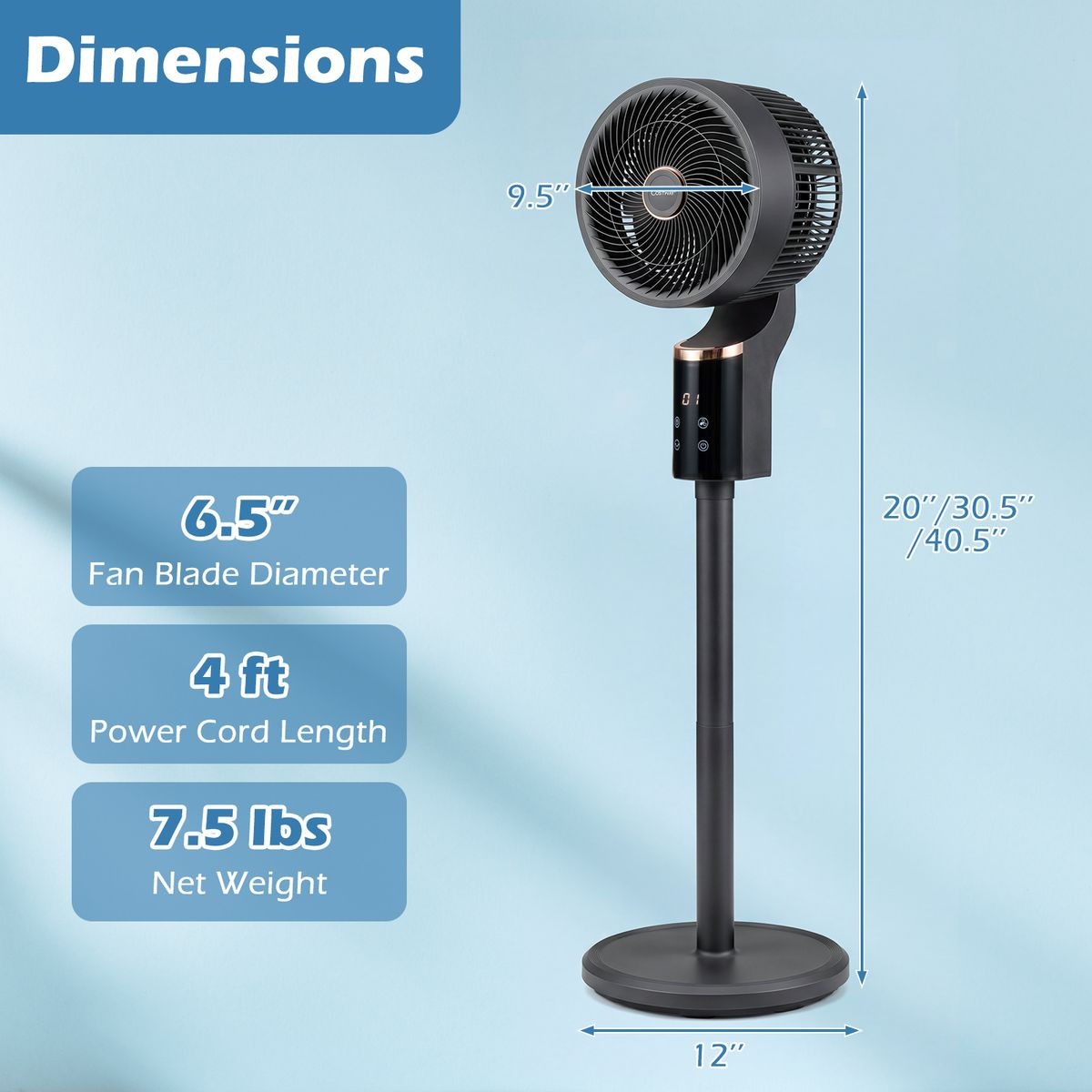 Oscillating Pedestal Fan  product image