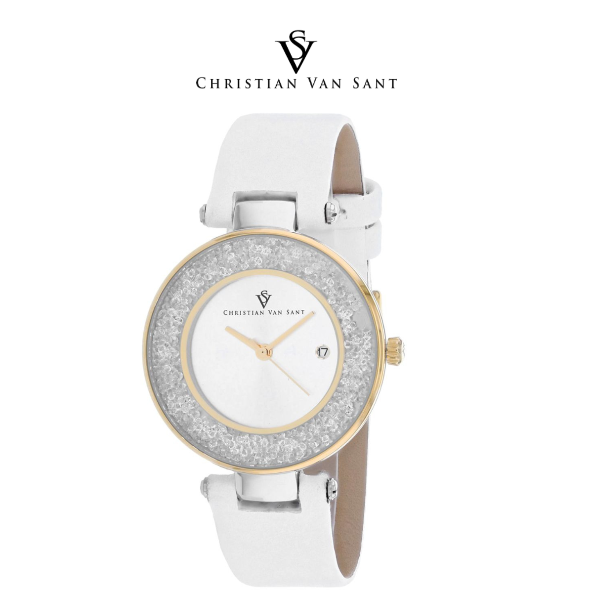 Christian Van Sant Women's Dazzle Silver Dial Watch  product image