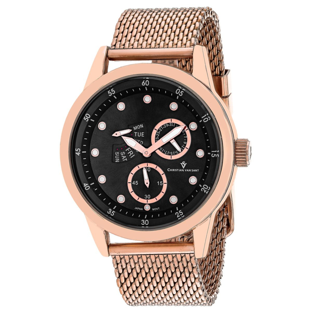 Christian Van Sant Men's Rio Black Dial Watch product image