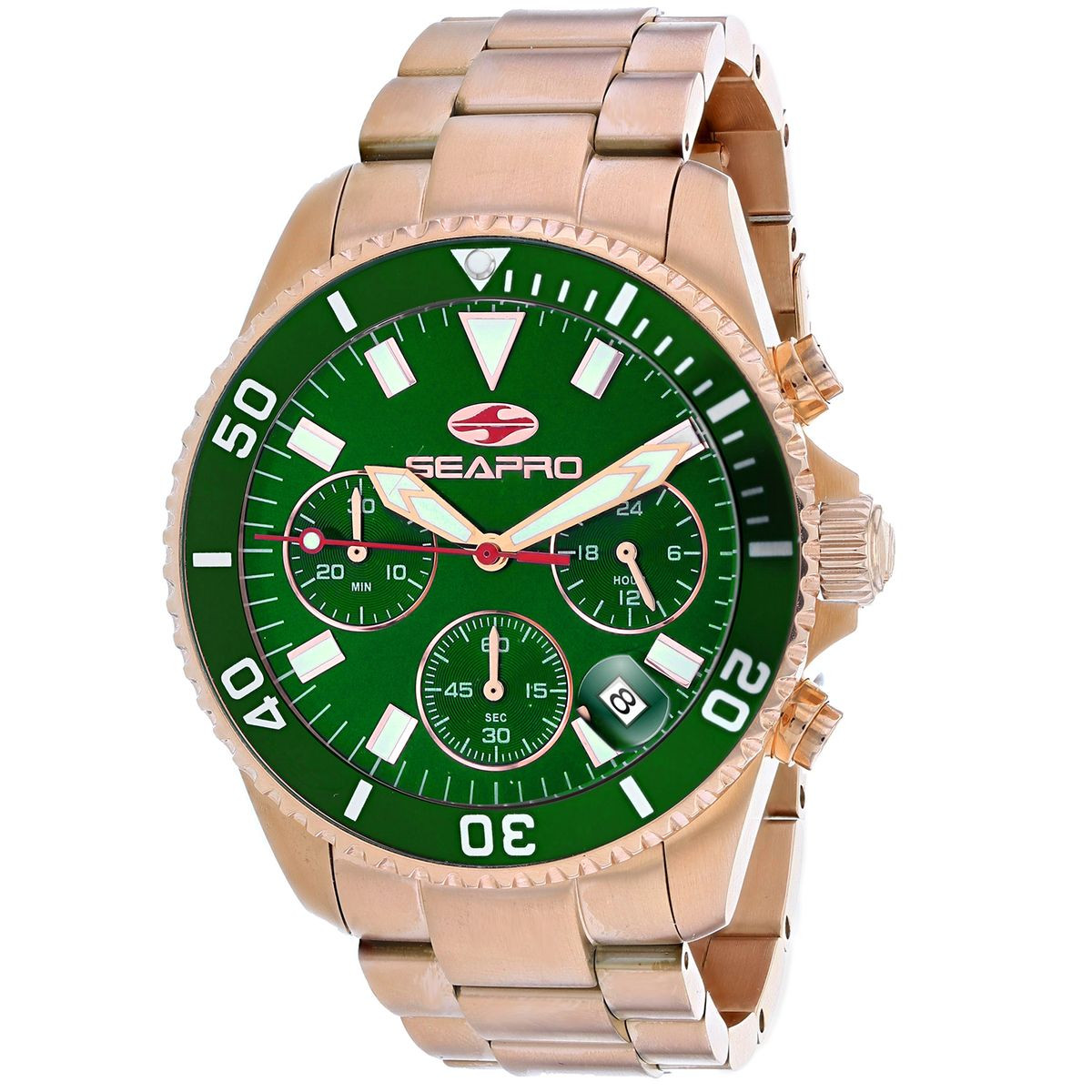 Seapro Men's Scuba 200 Chrono Green Dial Watch product image