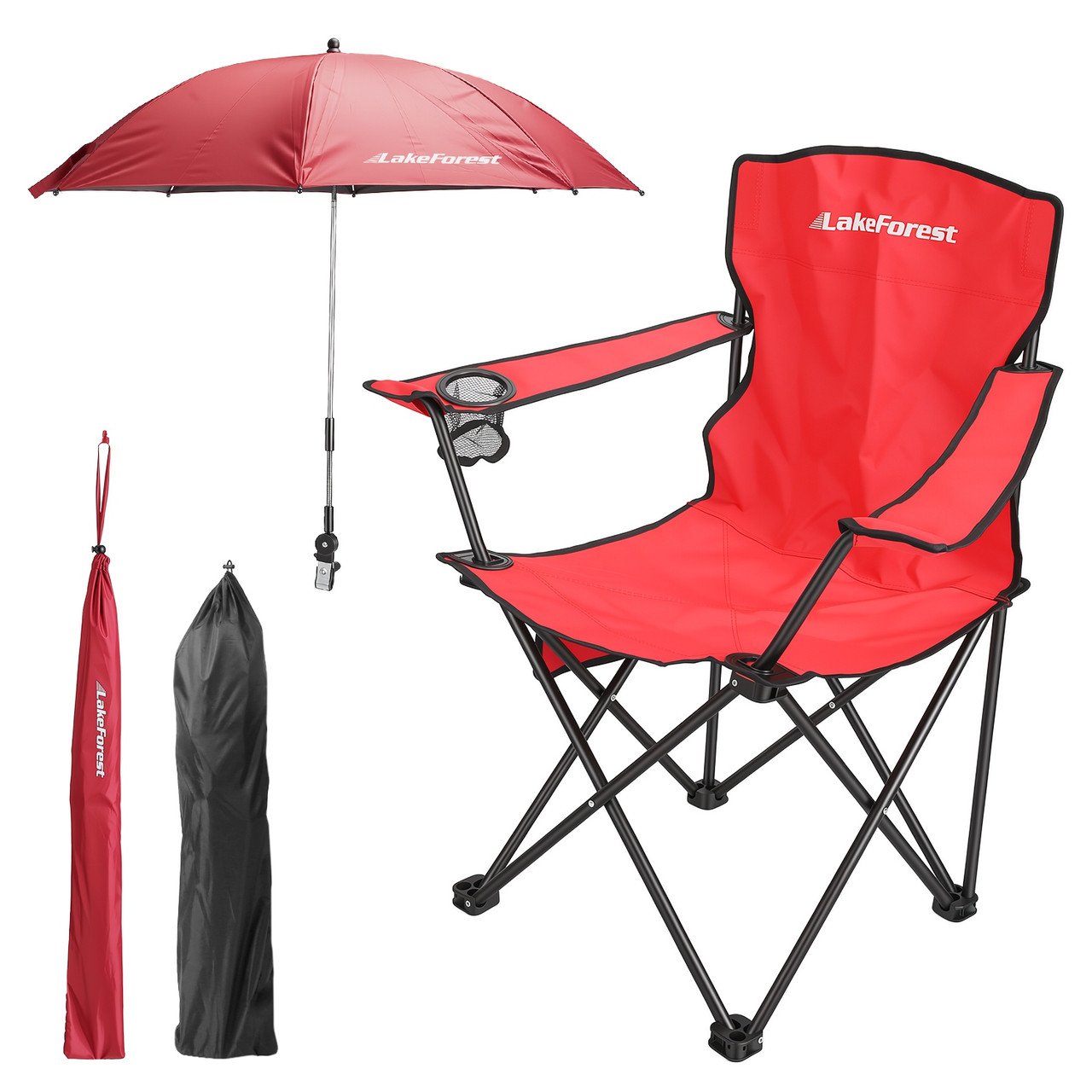 Portable Camping Chair with Sun Umbrella product image
