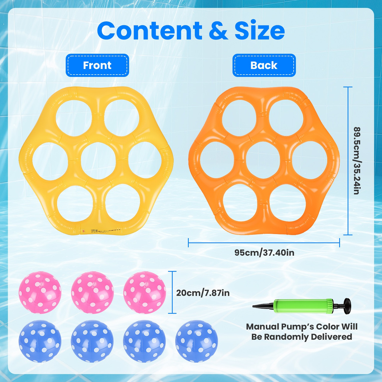 Inflatable Tic-Tac-Toe Pool Game Set  product image