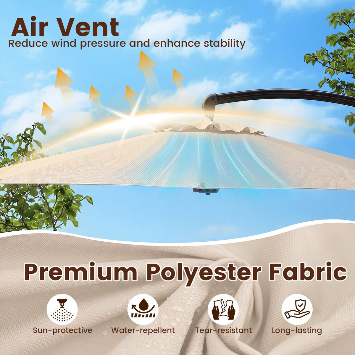 Cantilever Patio Umbrella with Base product image