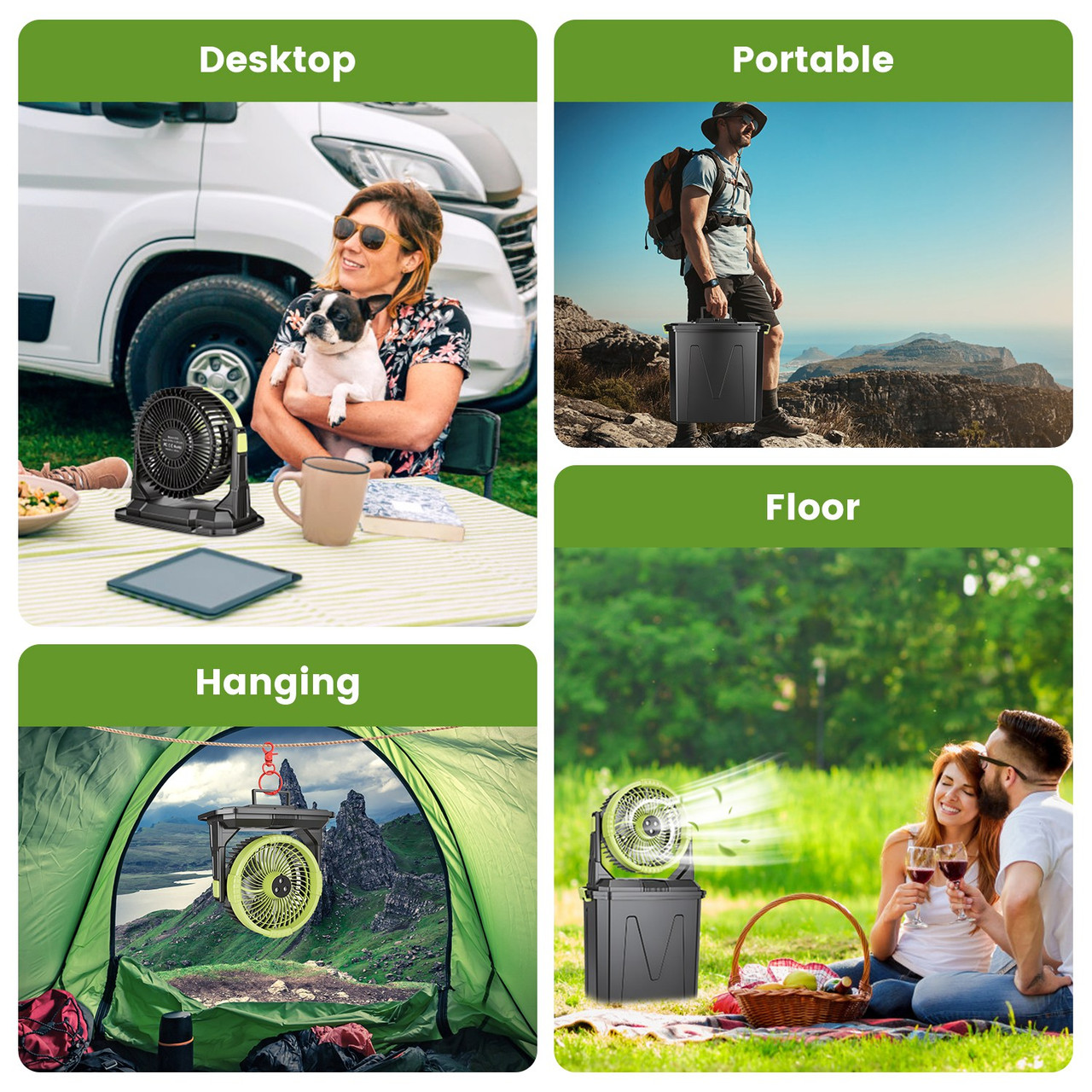 5-in-1 Portable Misting Fan product image