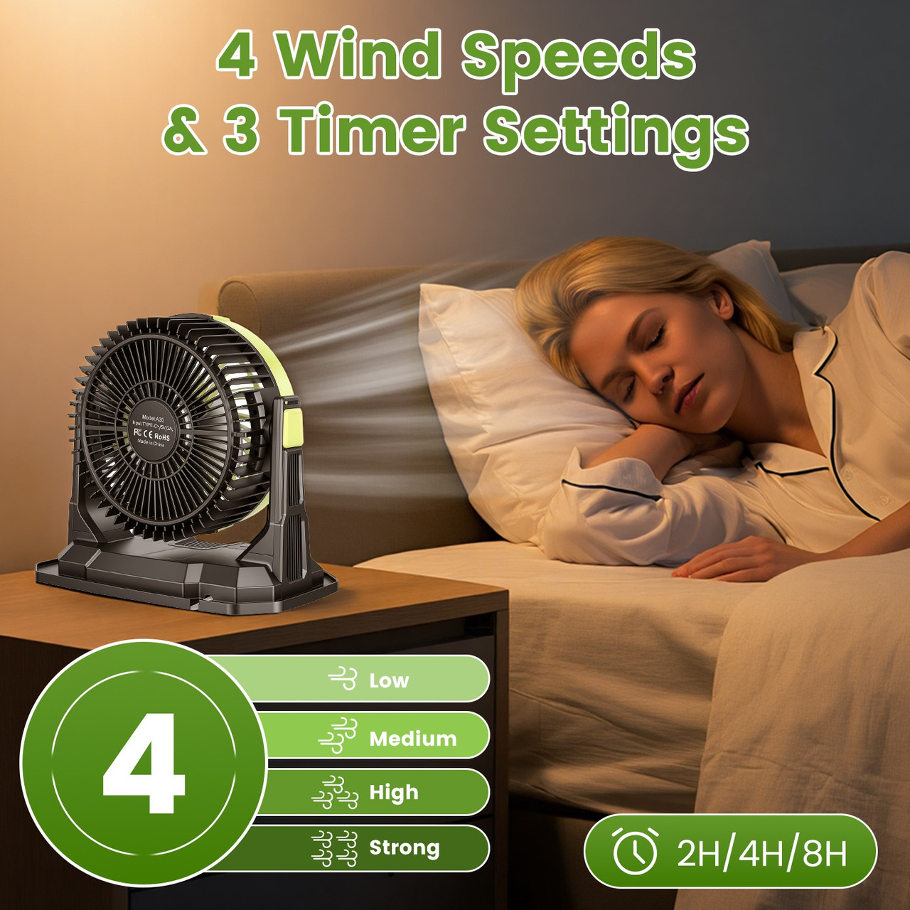 5-in-1 Portable Misting Fan product image