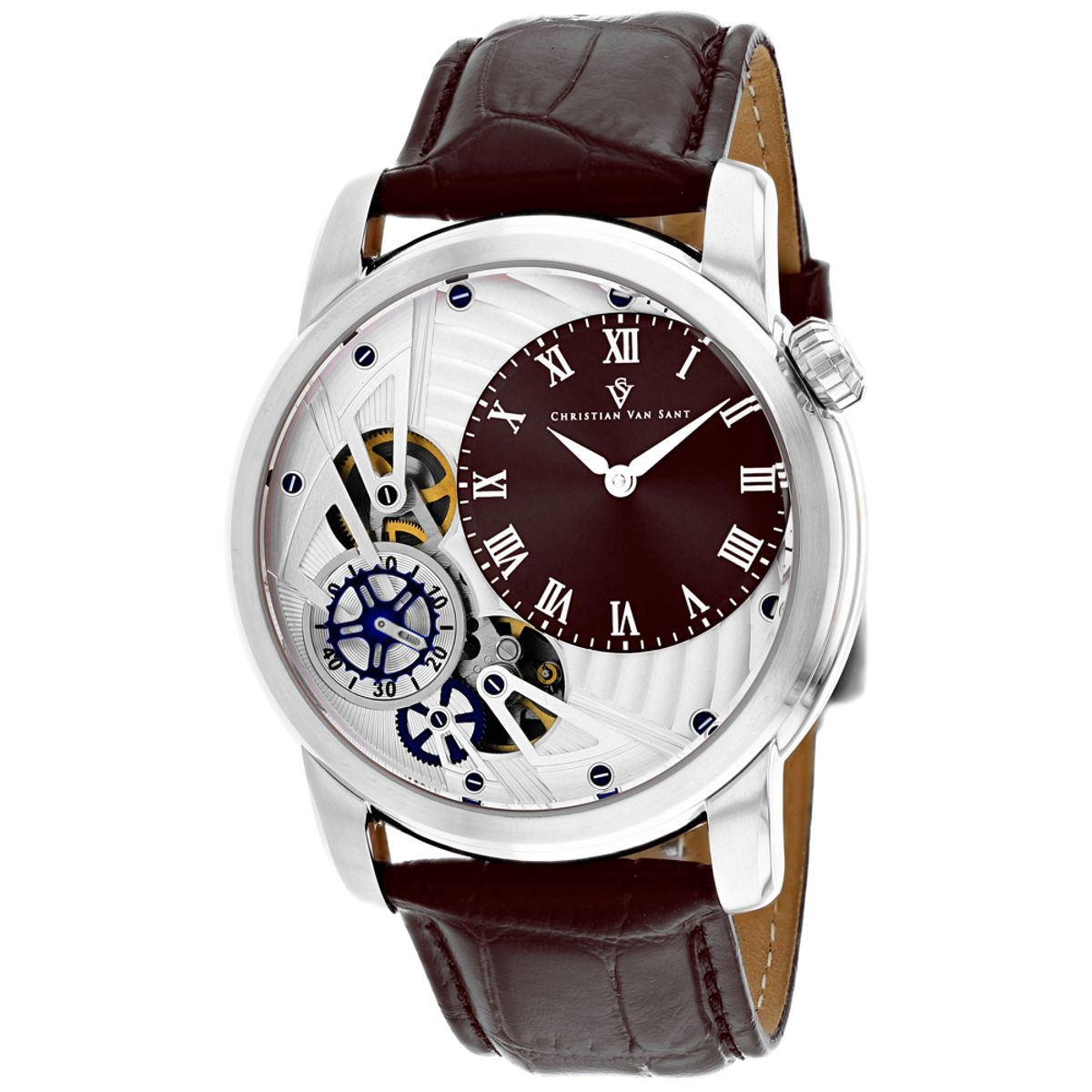 Christian Van Sant Men's Sprocket Auto-Quartz Brown Dial Watch product image