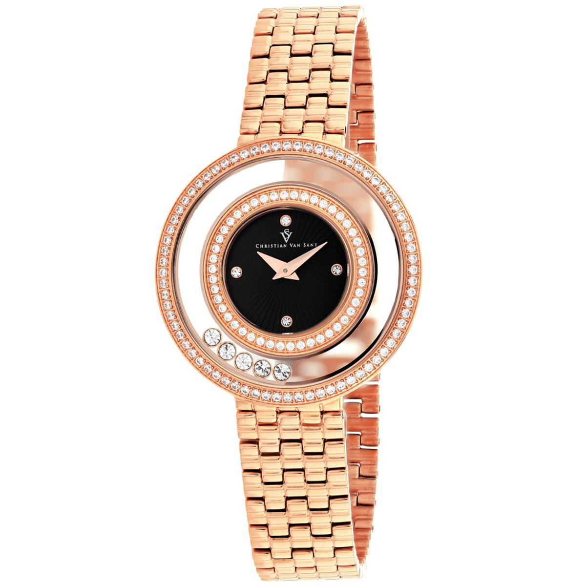 Christian Van Sant Women's Gracieuse Black Dial Watch product image