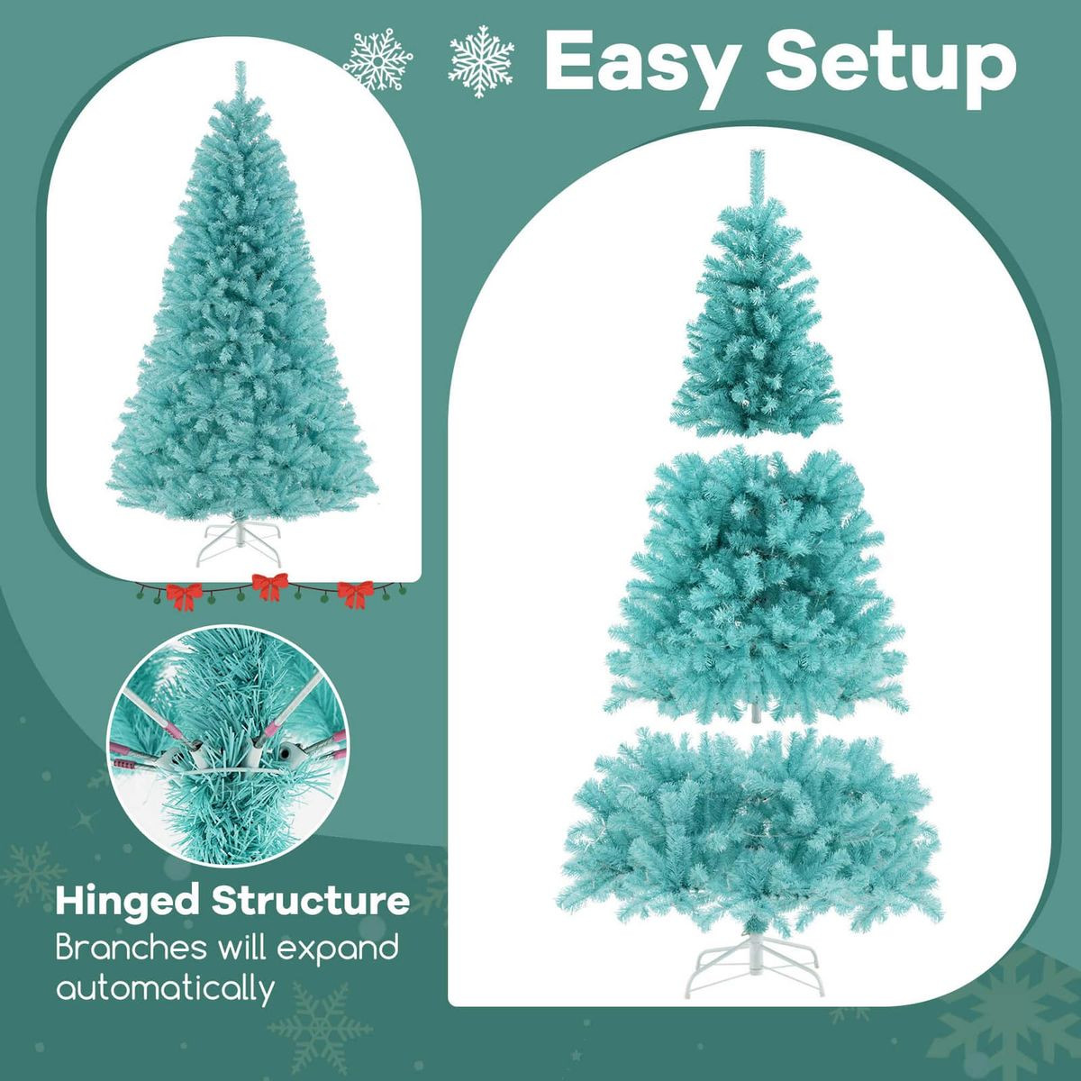 Artificial ChristmasTree with Blue Branch Tips (6ft or 7ft) product image