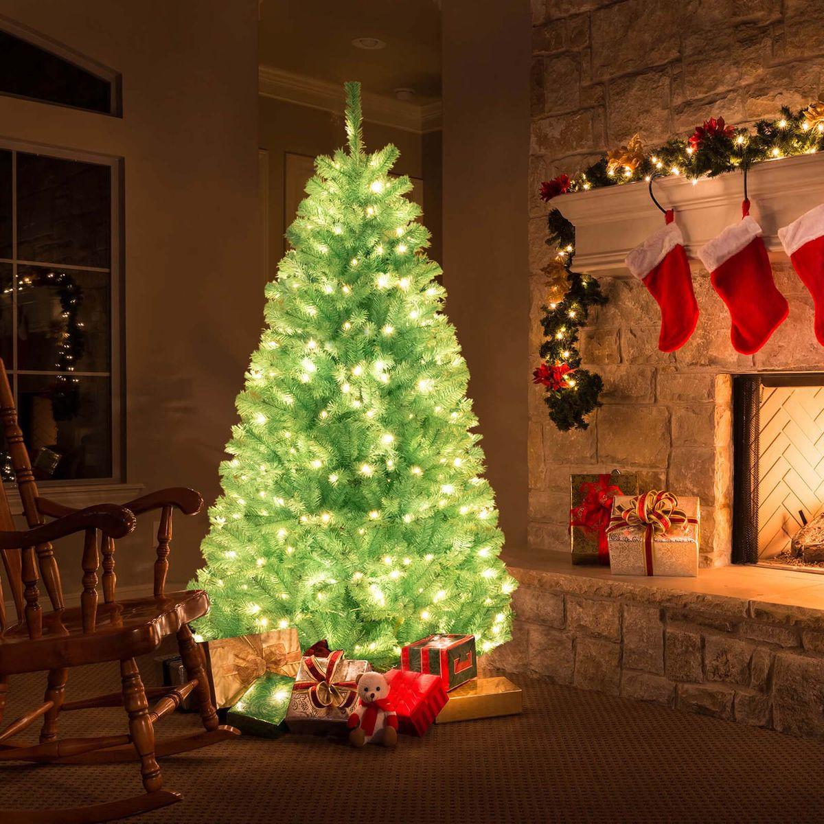 Artificial ChristmasTree with Blue Branch Tips (6ft or 7ft) product image