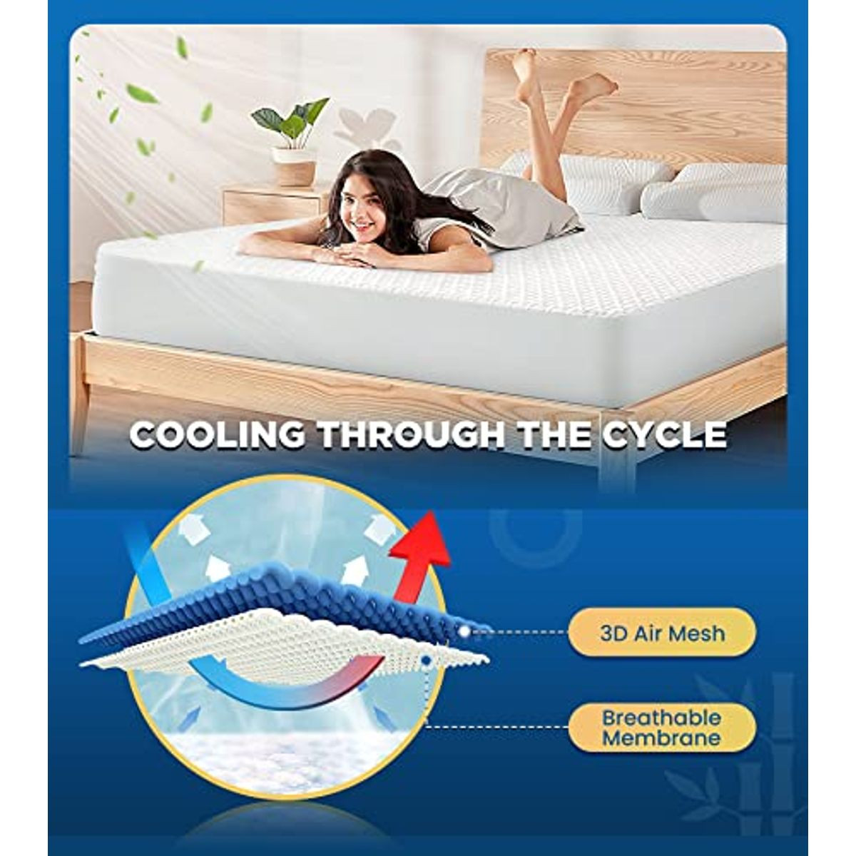 100% Waterproof Queen Mattress Protector  product image