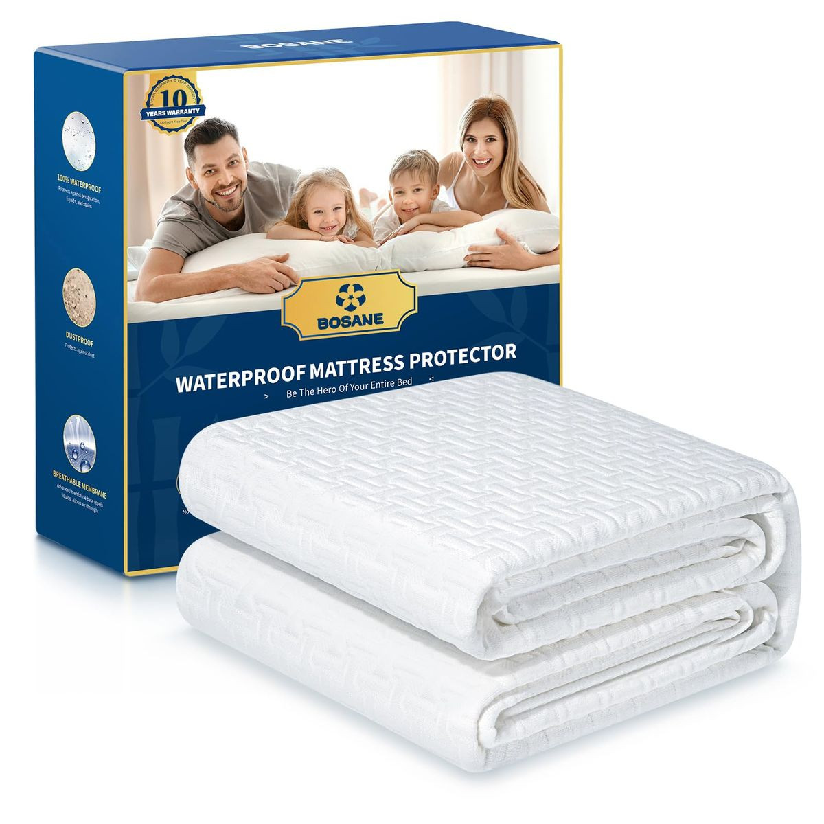 100% Waterproof Queen Mattress Protector  product image