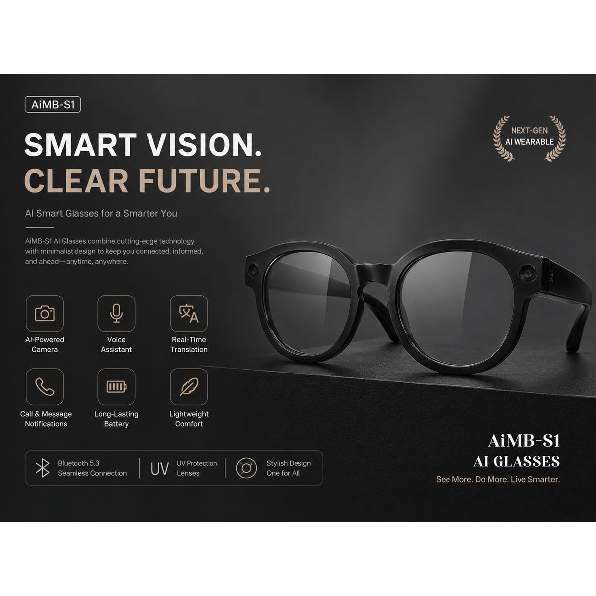 S1 Smart Camera Sunglasses product image