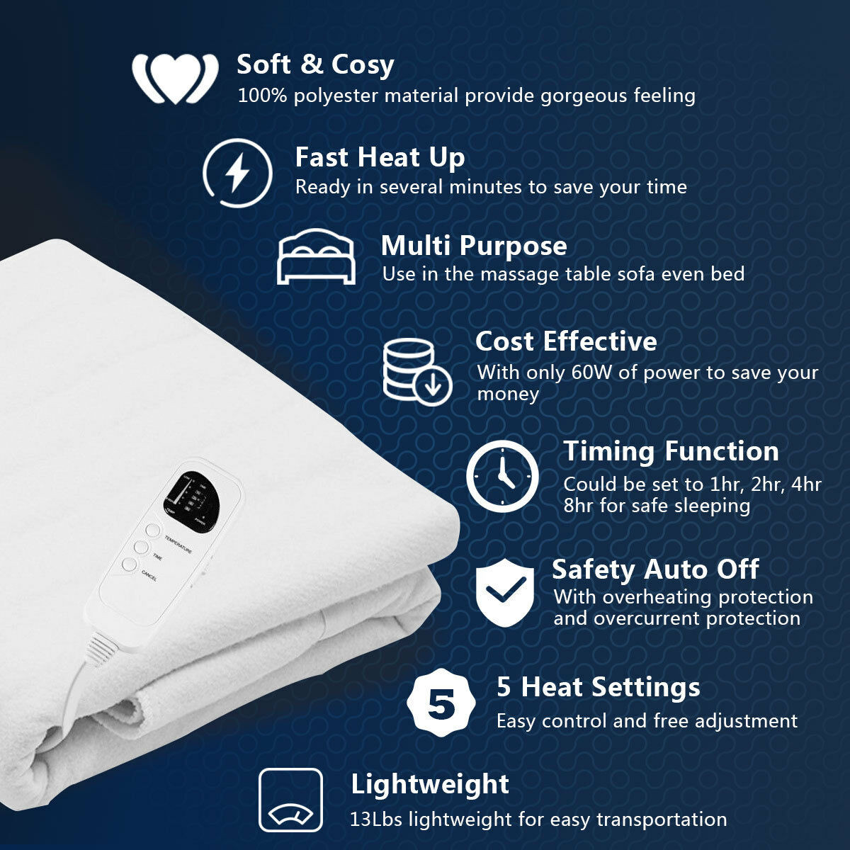 Digital Massage Table Warming Pad product image