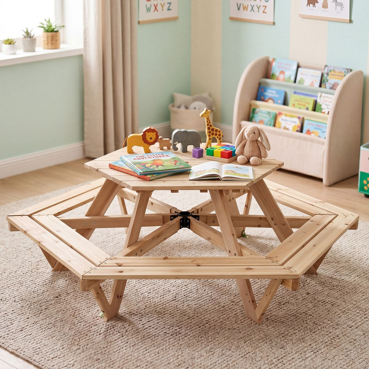 Kids' Hexagonal Picnic Table  product image