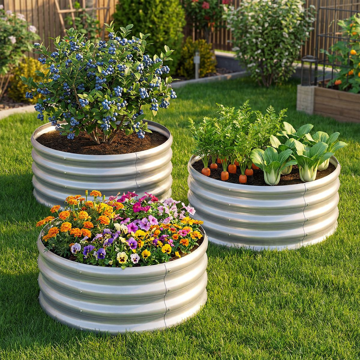 Round Galvanized Raised Garden Bed (1- or 2-Pack) product image
