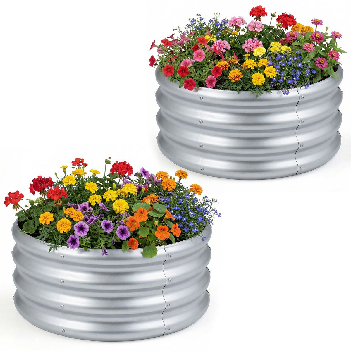 Round Galvanized Raised Garden Bed (1- or 2-Pack) product image