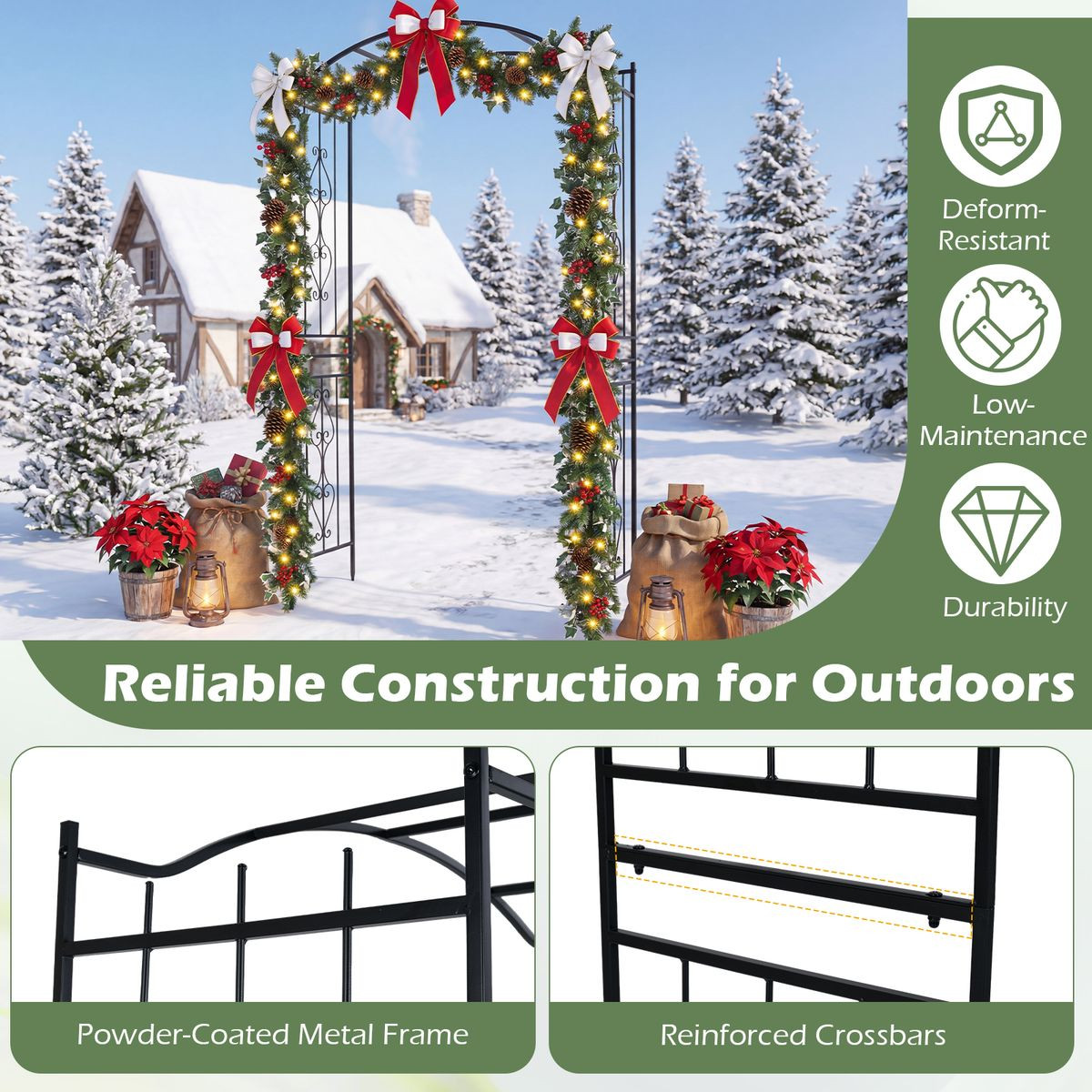 Curved Top Garden Arbor   product image