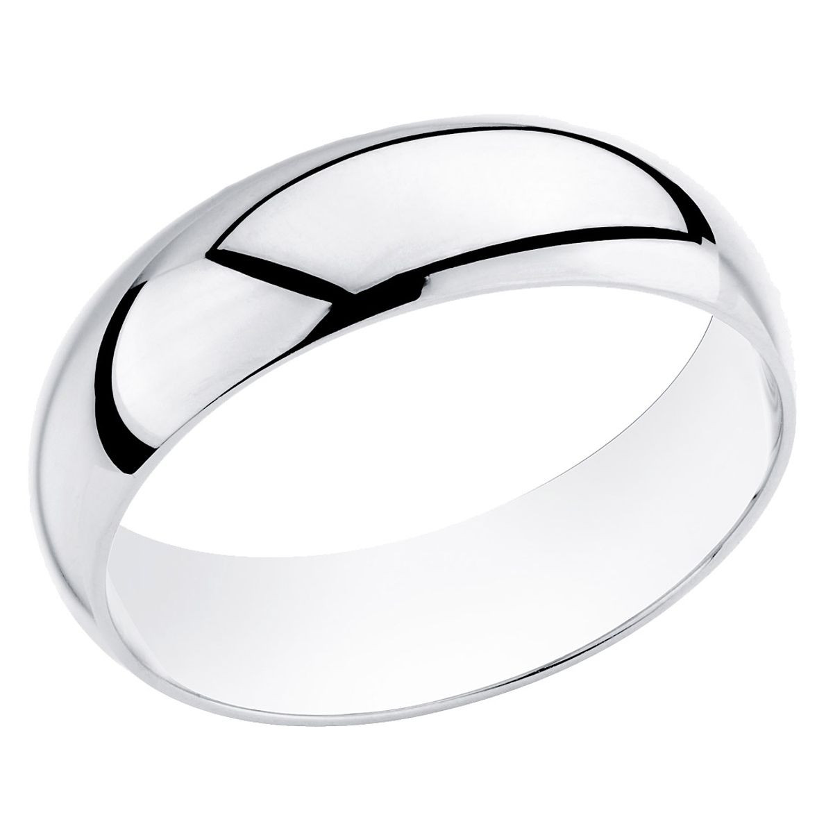 Men's Platinum Comfort Fit 6mm Wedding Band Ring product image