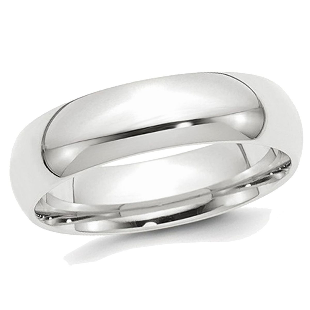 Men's Platinum Comfort Fit 6mm Wedding Band Ring product image