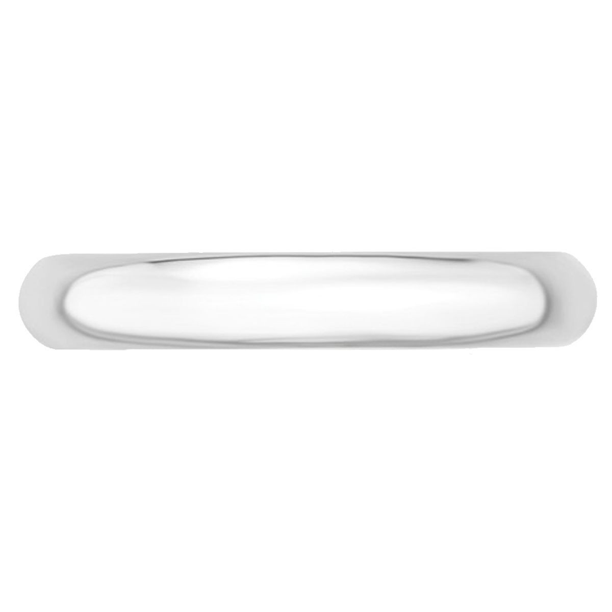 Unisex 14K White Gold 4mm Comfort Fit Wedding Band Ring product image