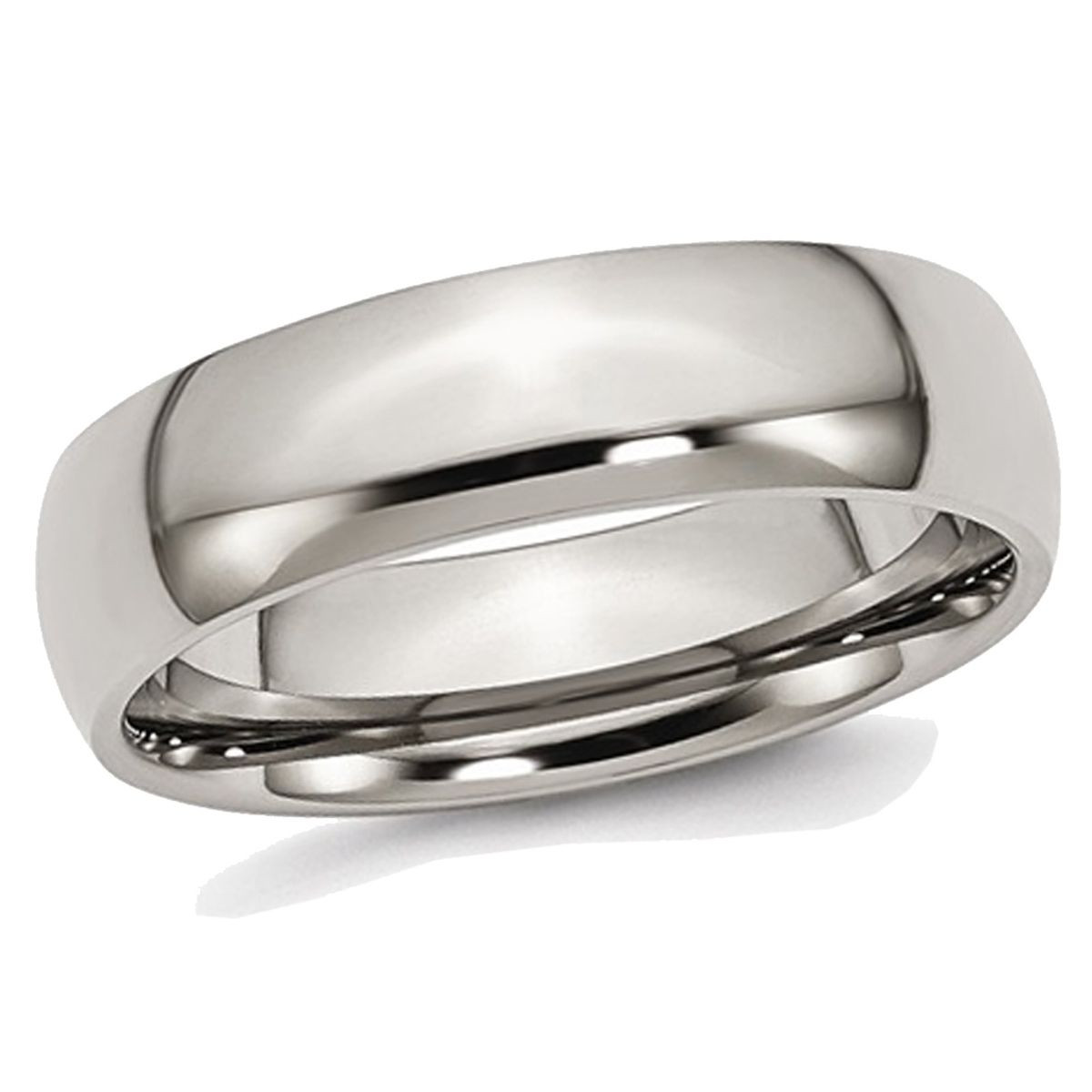 Men's Chisel Titanium 6mm Polished Wedding Band Ring product image
