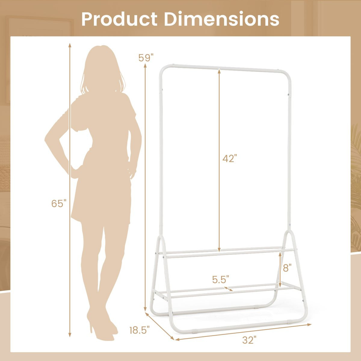 Metal Garment Rack  product image