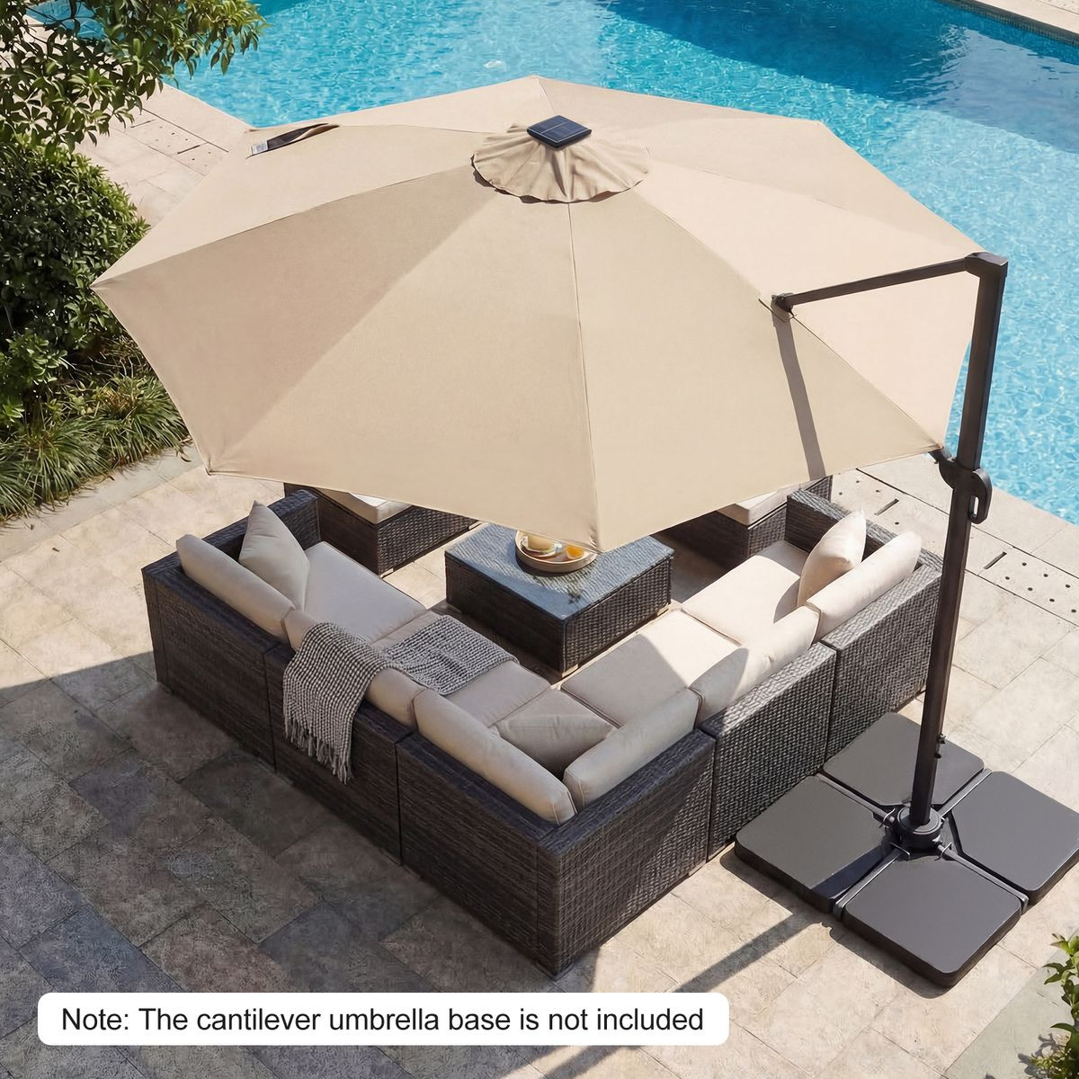 LED Cantilever Patio Umbrella  product image