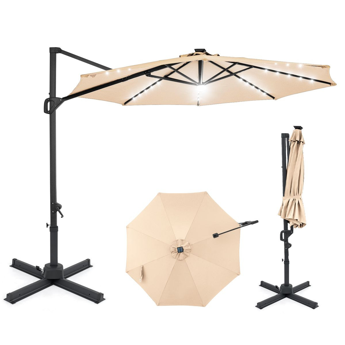 LED Cantilever Patio Umbrella  product image