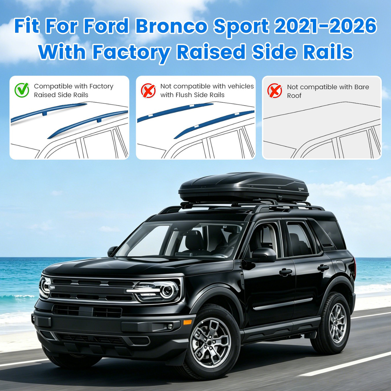 Ford Bronco Sport 2021-2026 Roof Rack Cross Bars product image