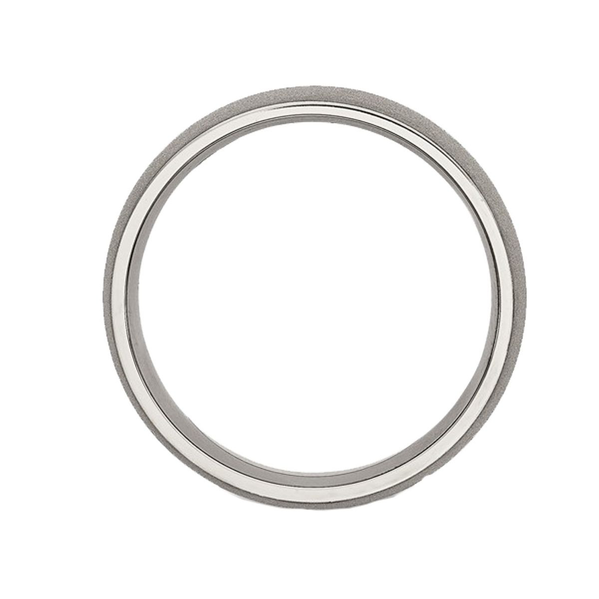Men's Titanium 7mm Stone Finish Wedding Band Ring product image