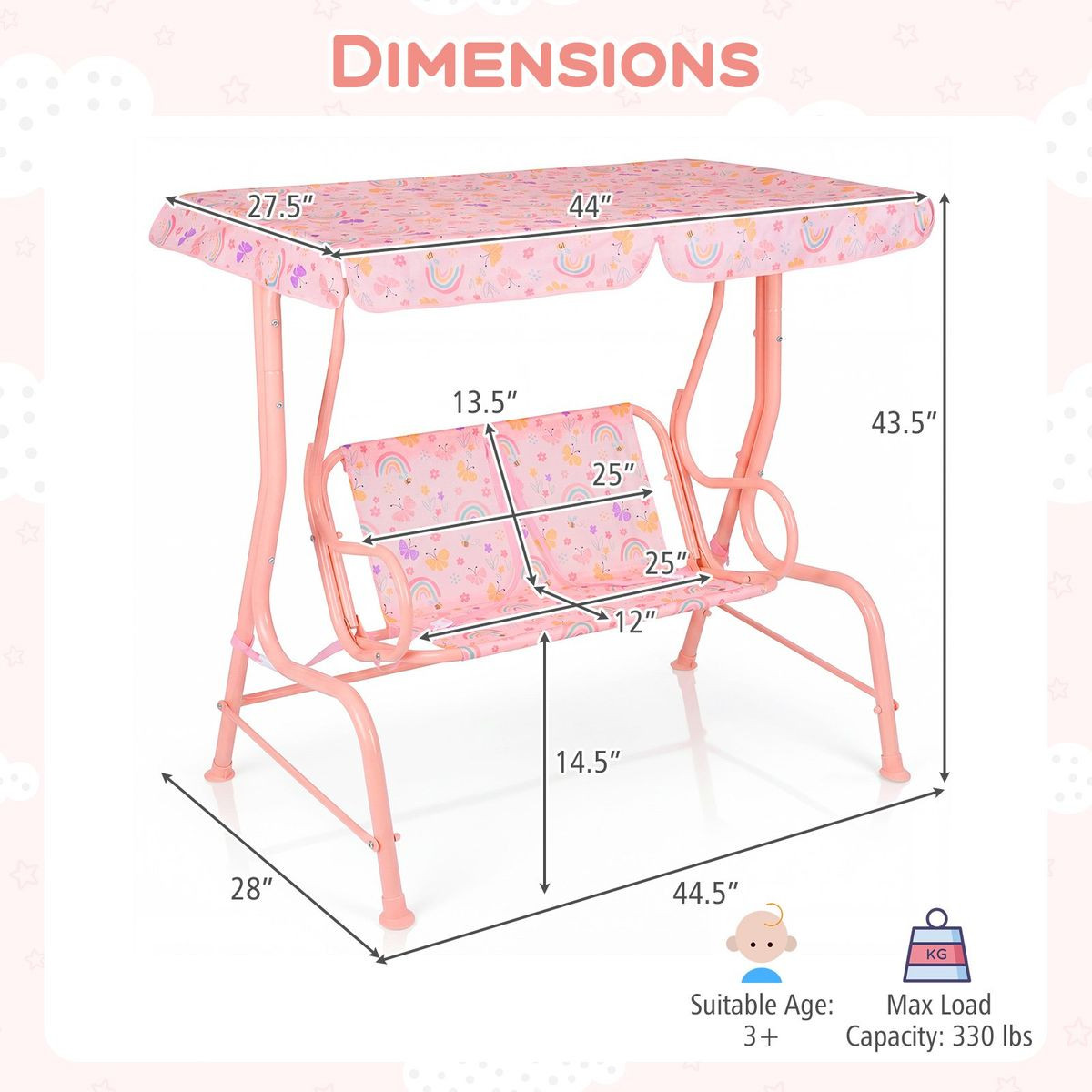 Kids' Outdoor Patio Swing product image