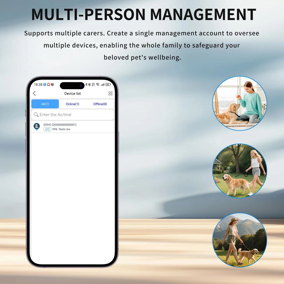 4G Pet Gps Tracker With Real-time Positioning,long Standby Geofence Alerts Multi-band Waterproof Locator For Dogs Outdoor Pets Size L product image