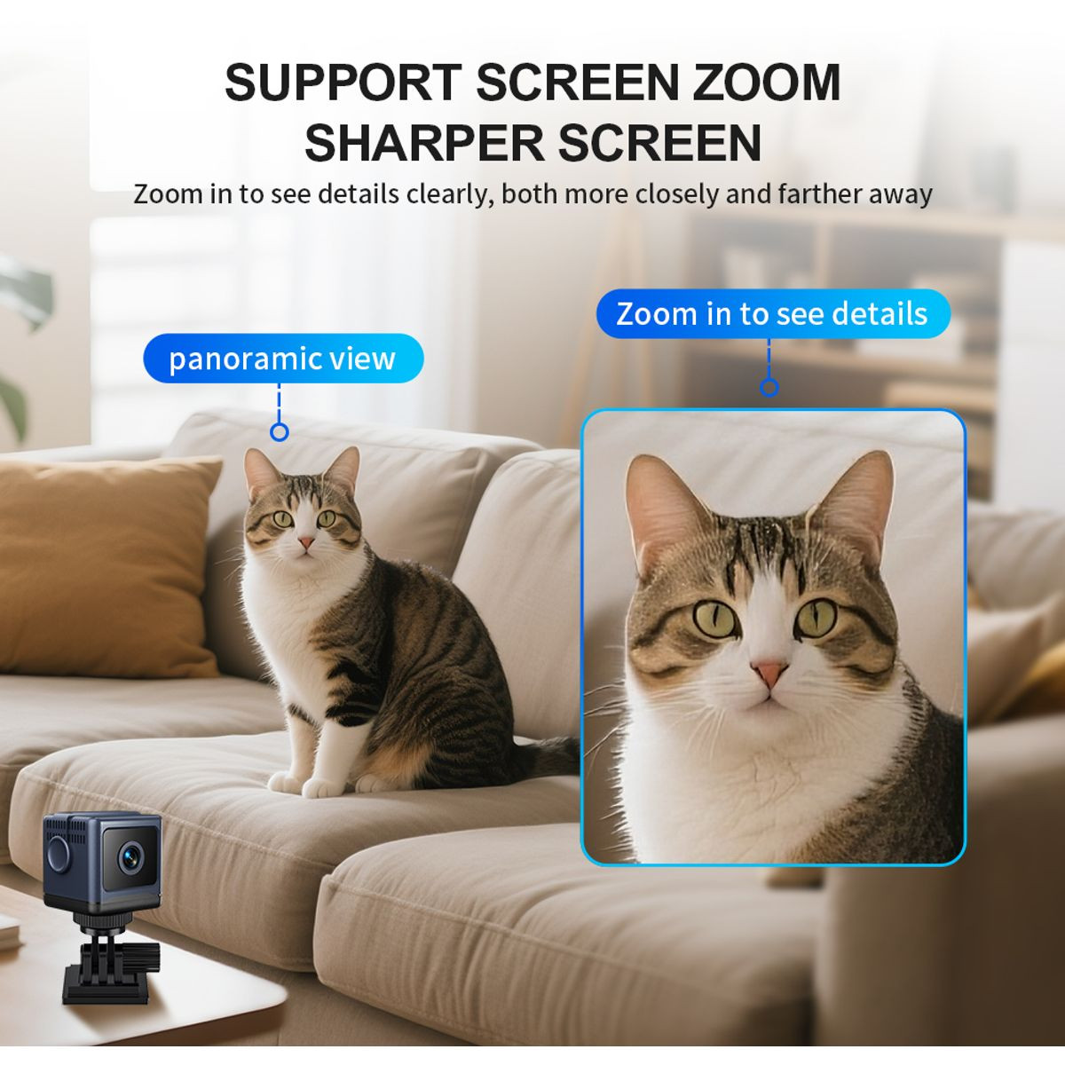 4K Hidden Security Camera,2.4GHz Wifi Mini Wireless Camera With App Control Motion Detection,for Home Office (without Card) product image