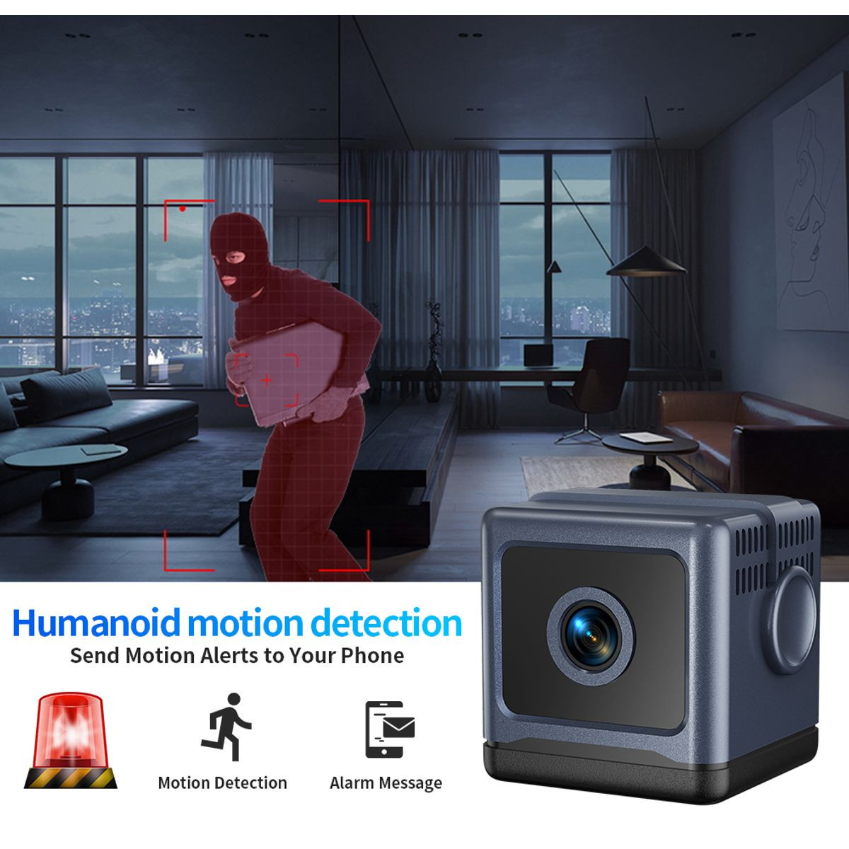 4K Hidden Security Camera,2.4GHz Wifi Mini Wireless Camera With App Control Motion Detection,for Home Office (without Card) product image