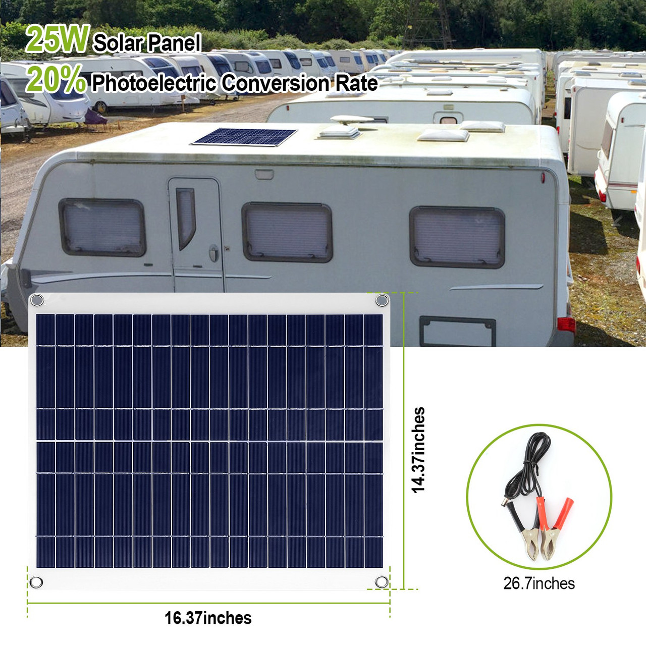 iMounTEK® 12V Solar Car Battery Charger product image