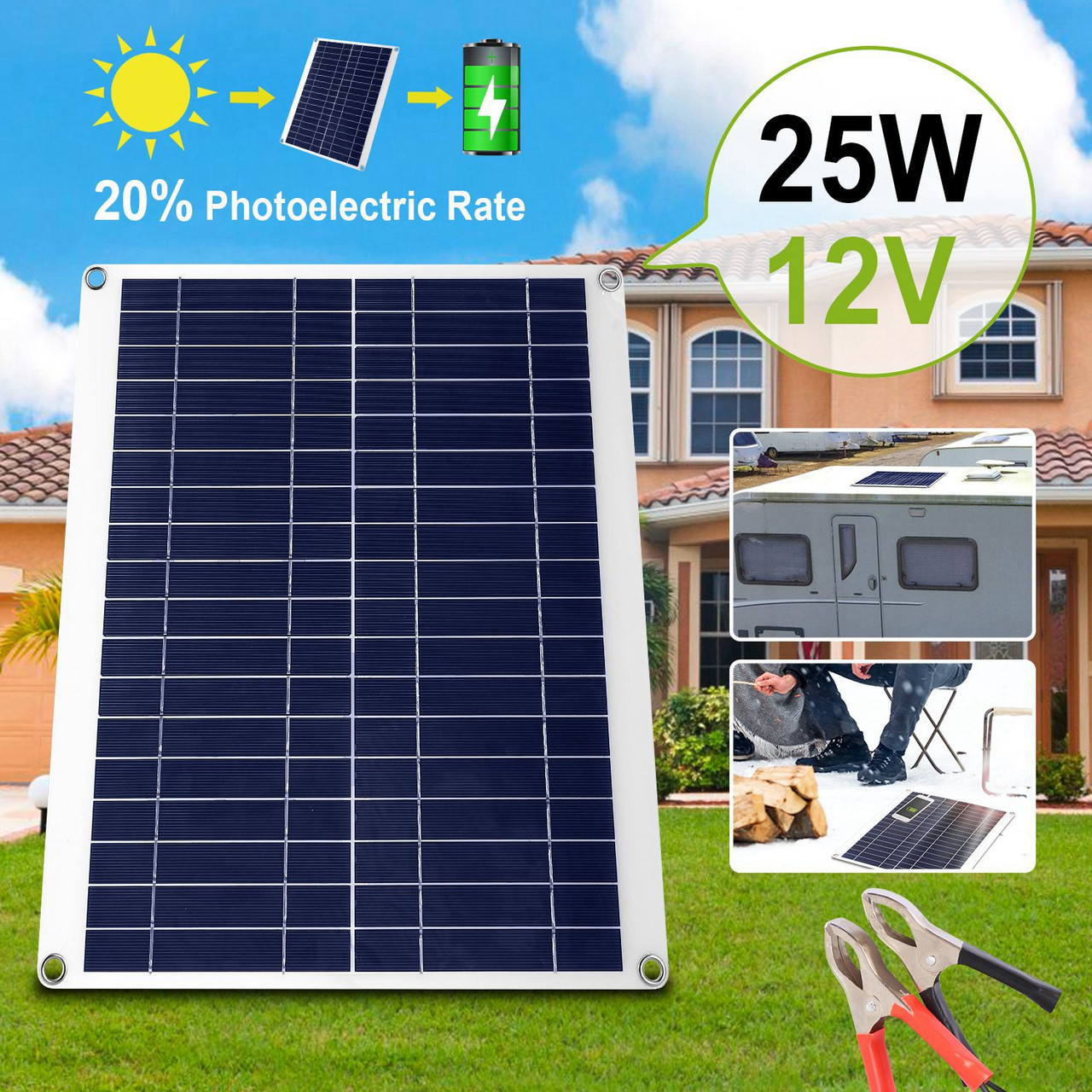 iMounTEK® 12V Solar Car Battery Charger product image