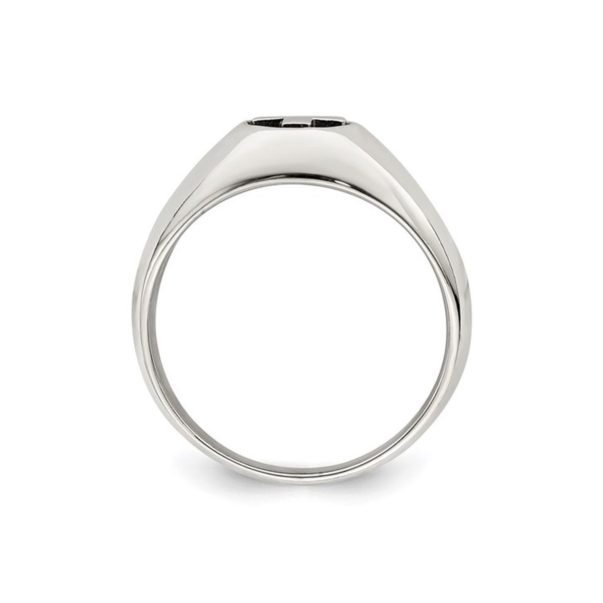 Men's Sterling Silver Antiqued Cross Ring product image