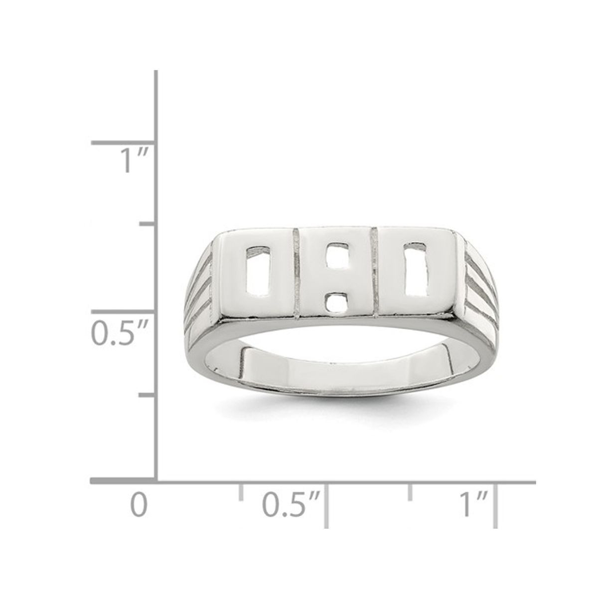 Men's Sterling Silver DAD Ring product image