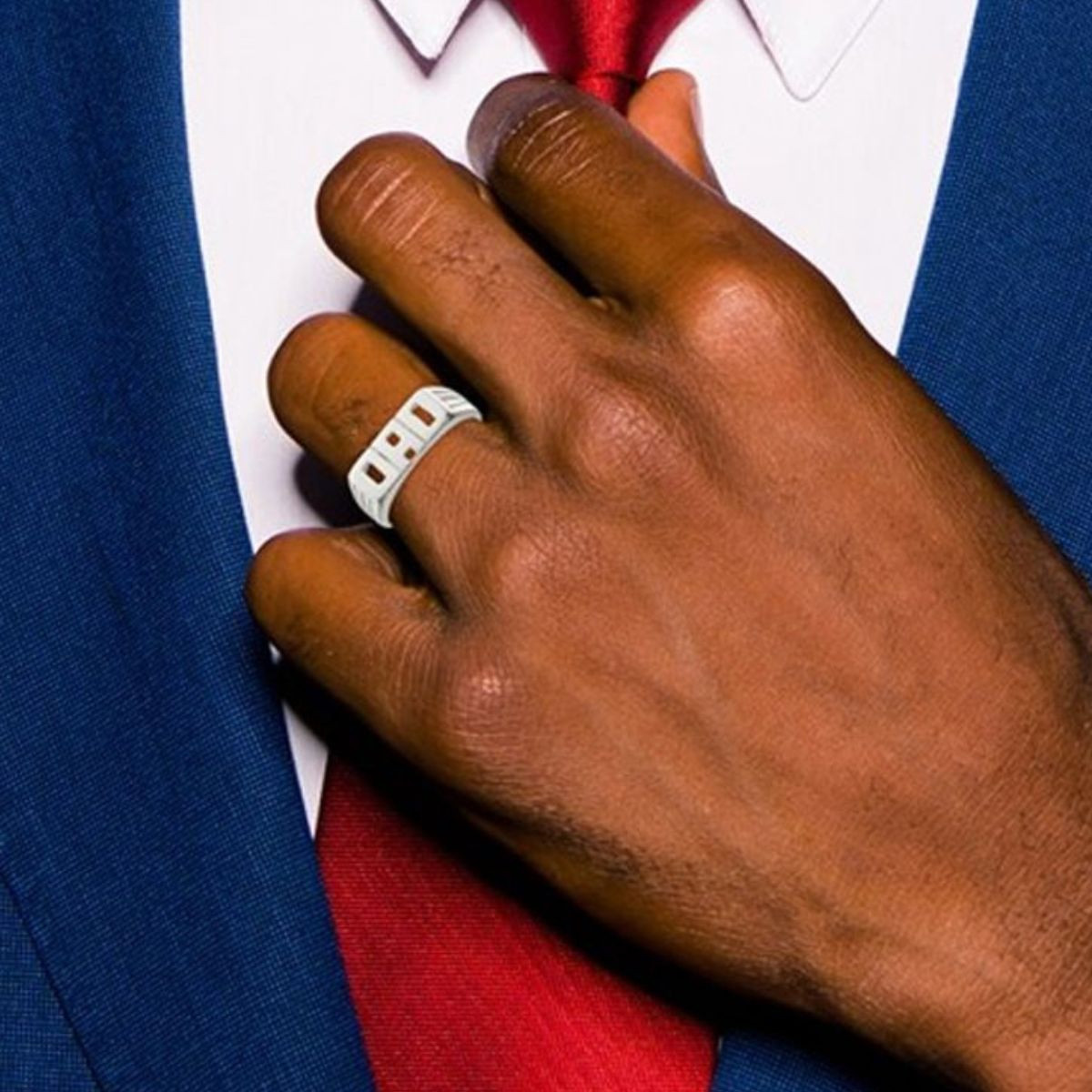 Men's Sterling Silver DAD Ring product image