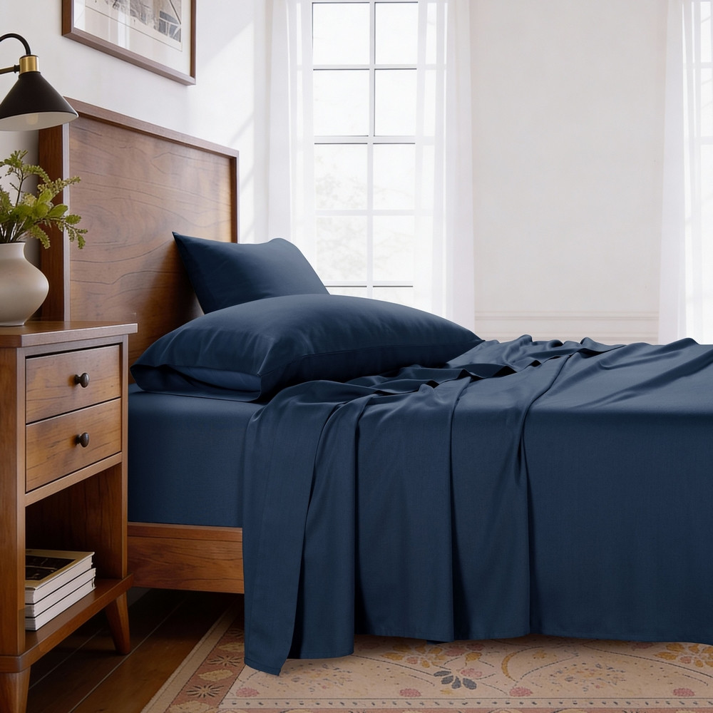 Kathy Ireland Lyocell and Linen Blend Sheet Set (4 Pieces) product image