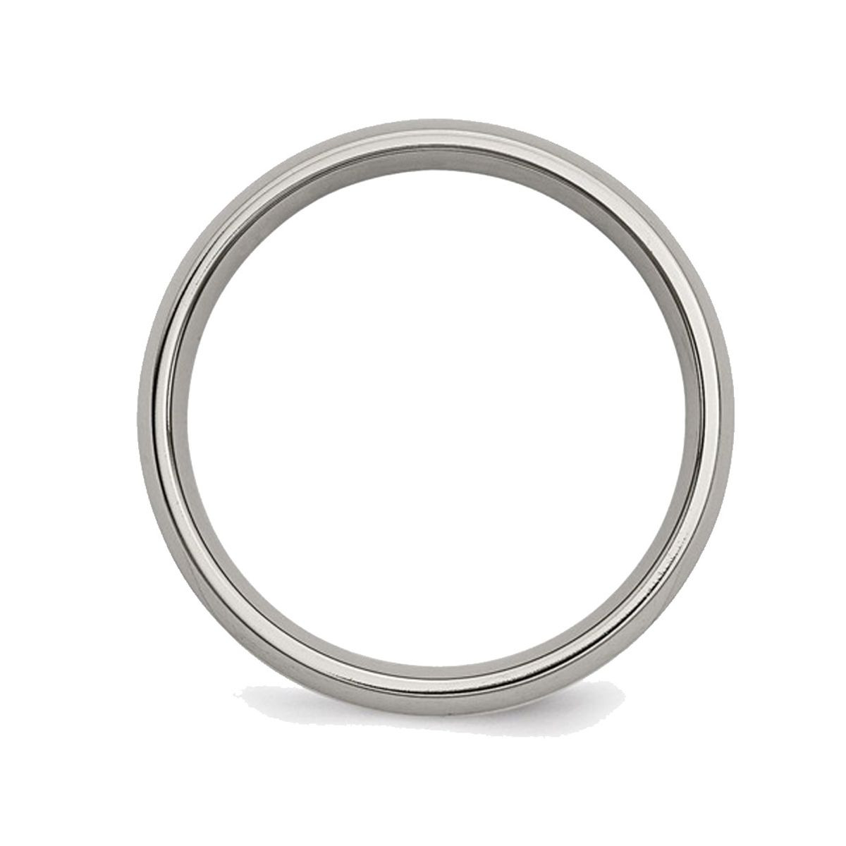 8mm Men's Chisel Titanium Wedding Band Ring with Brown Plating product image