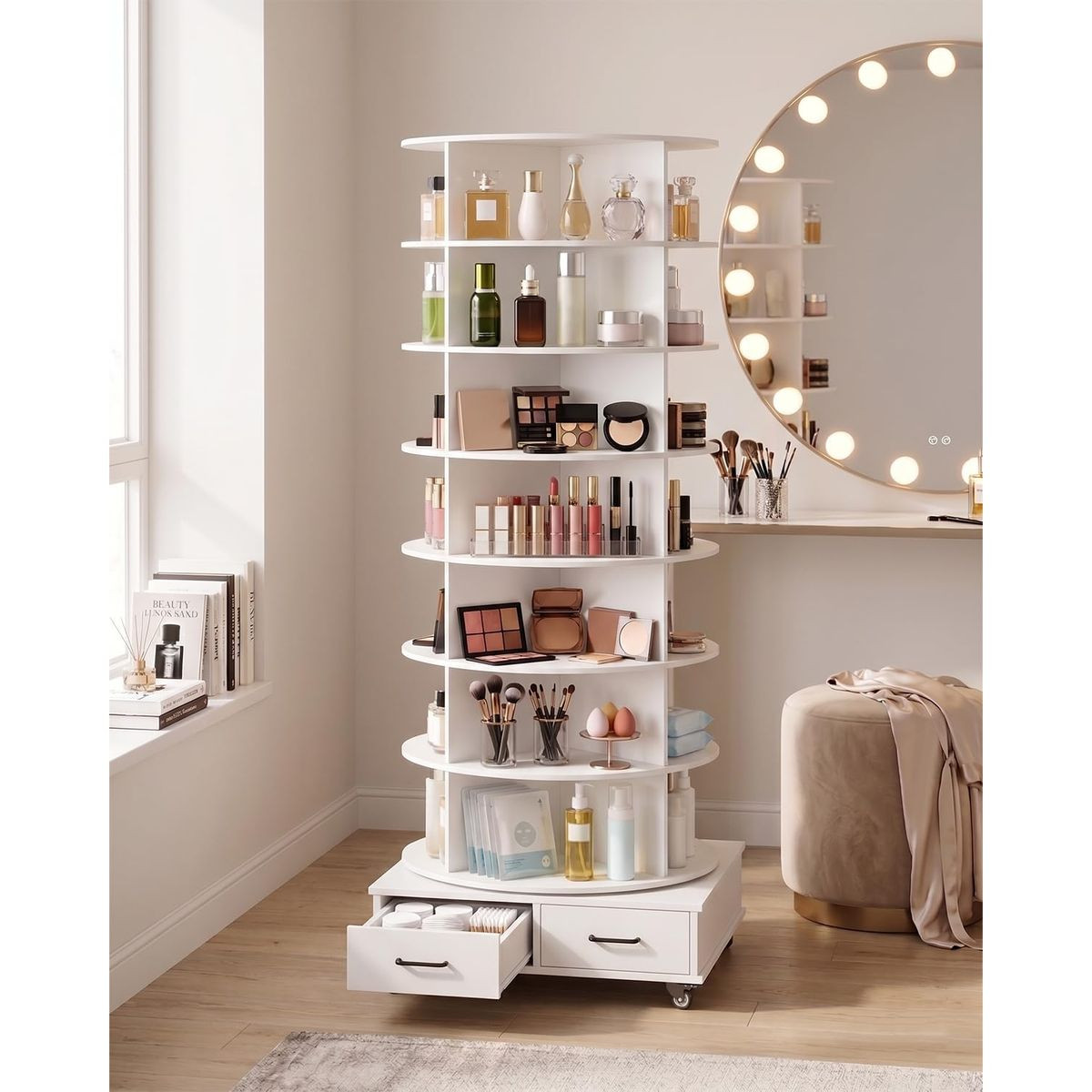 8 Tier Rotating Shoe Rack  product image