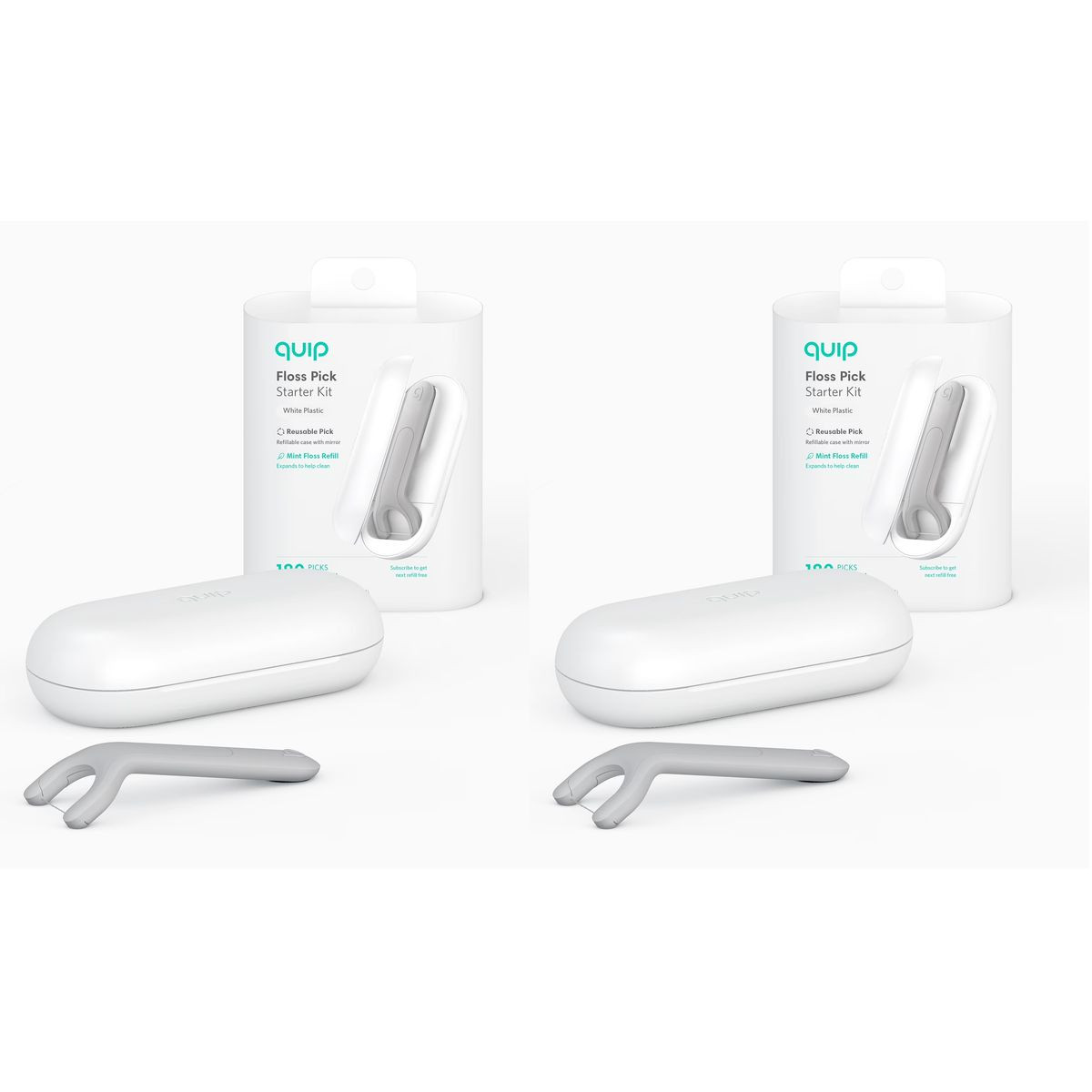 Quip Floss Pick Starter Kit (2-Pack) product image