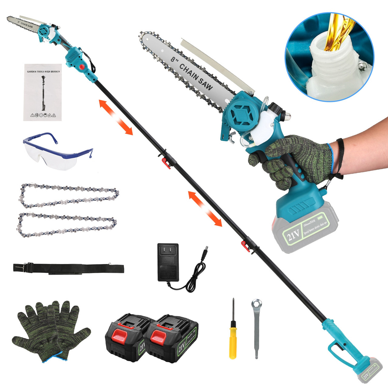 2-in-1 Cordless Pole Saw & Chainsaw product image