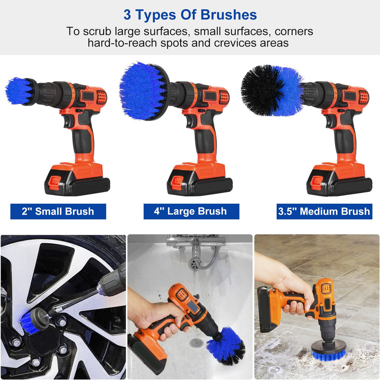 Drill Brush Attachments (3 Piece Set) product image