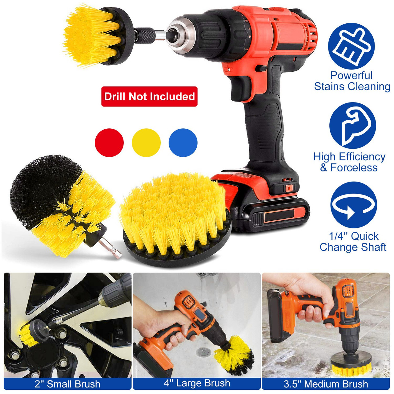 Drill Brush Attachments (3 Piece Set) product image