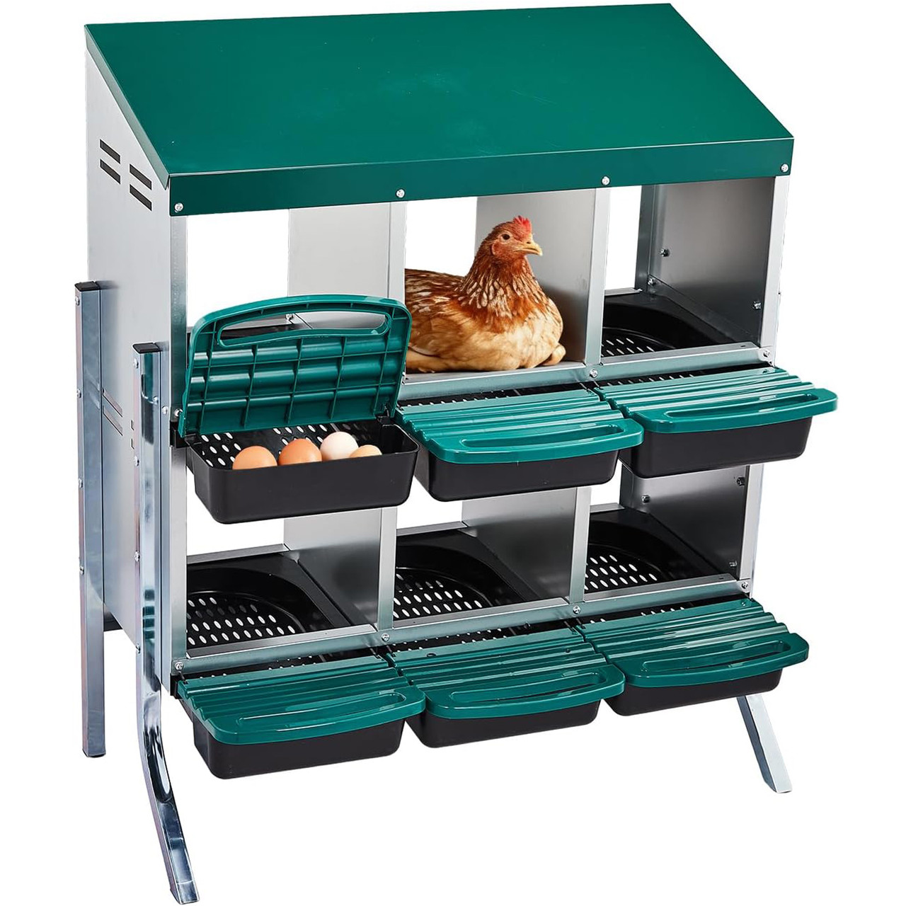 6 Compartment Metal Nesting Box product image