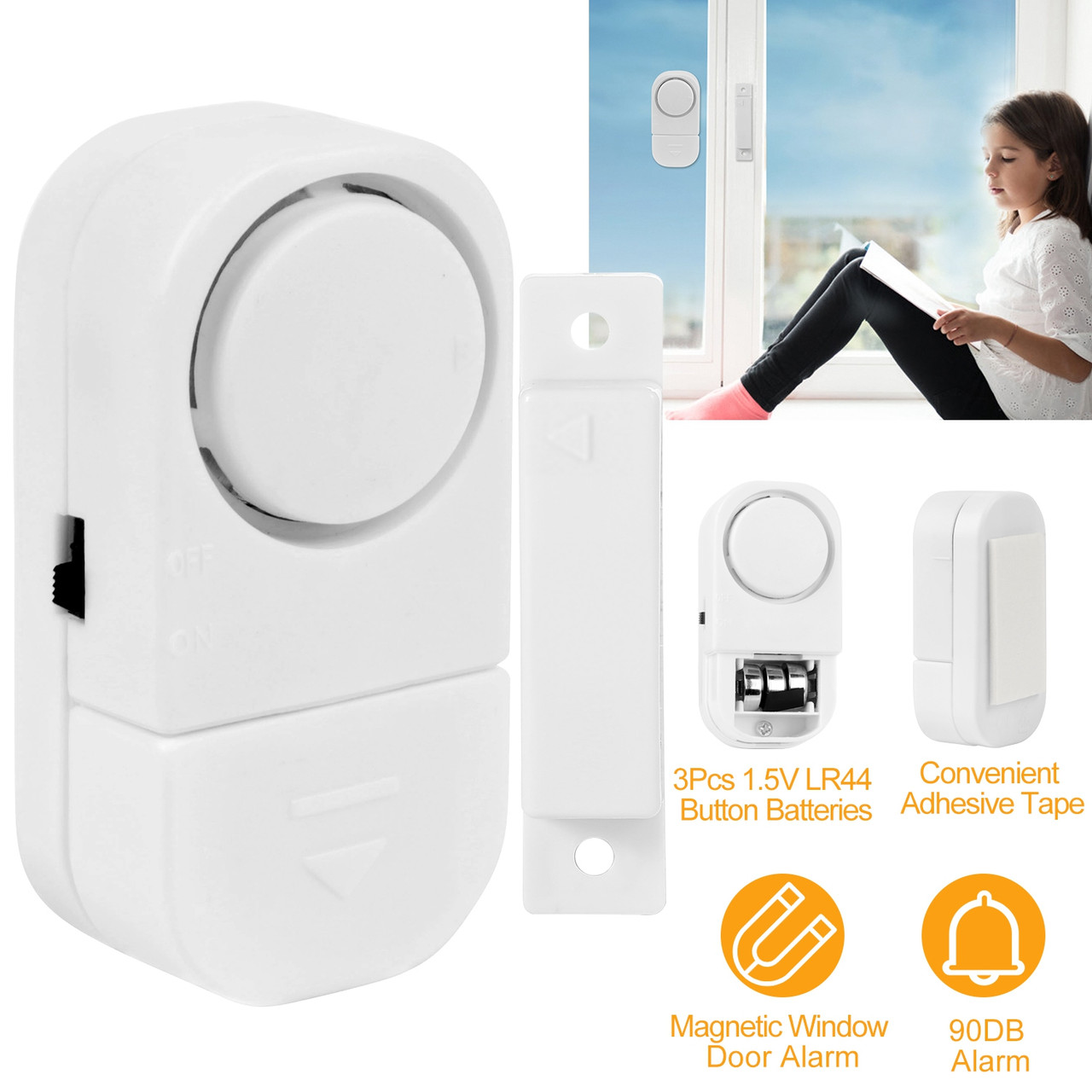 Wireless Magnetic Door and Window Alarm (2-Pack) product image