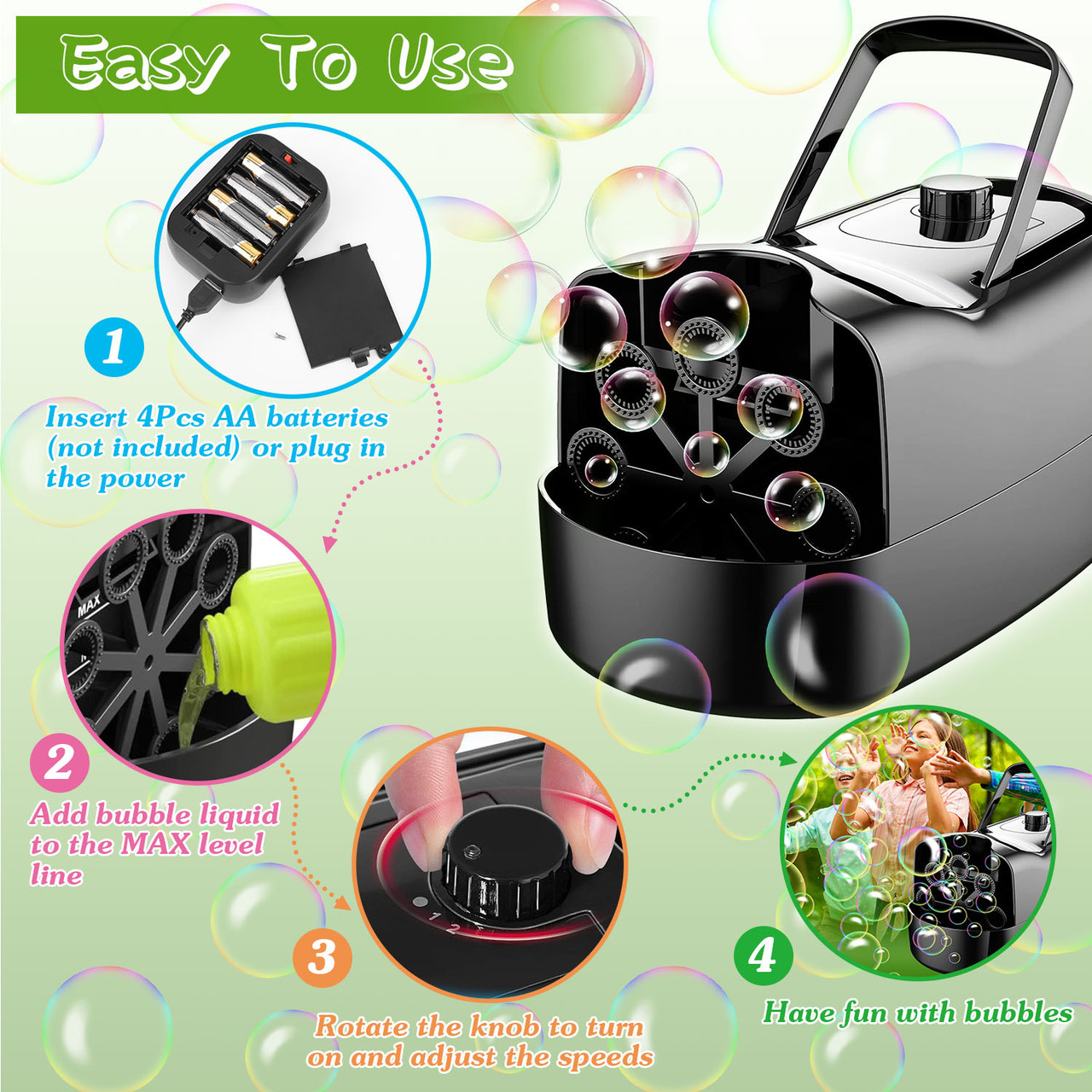 Portable Automatic Bubble Machine  product image